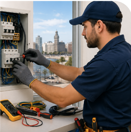 ¿Cuanto cuesta contratar un electricista en montevideo?